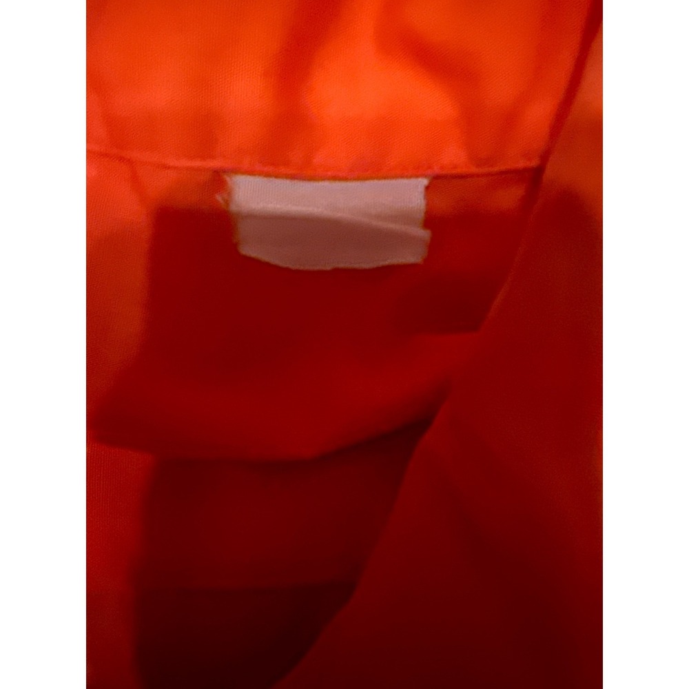 Vintage 80s Caltrans Safety Orange Work Shirt Utility Heritage Workwear USA - Picture 4 of 12